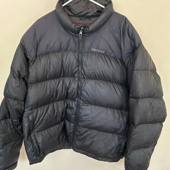 Marmot Mens Puffer Jacket SZ XL Black - Picture 1 of 1
